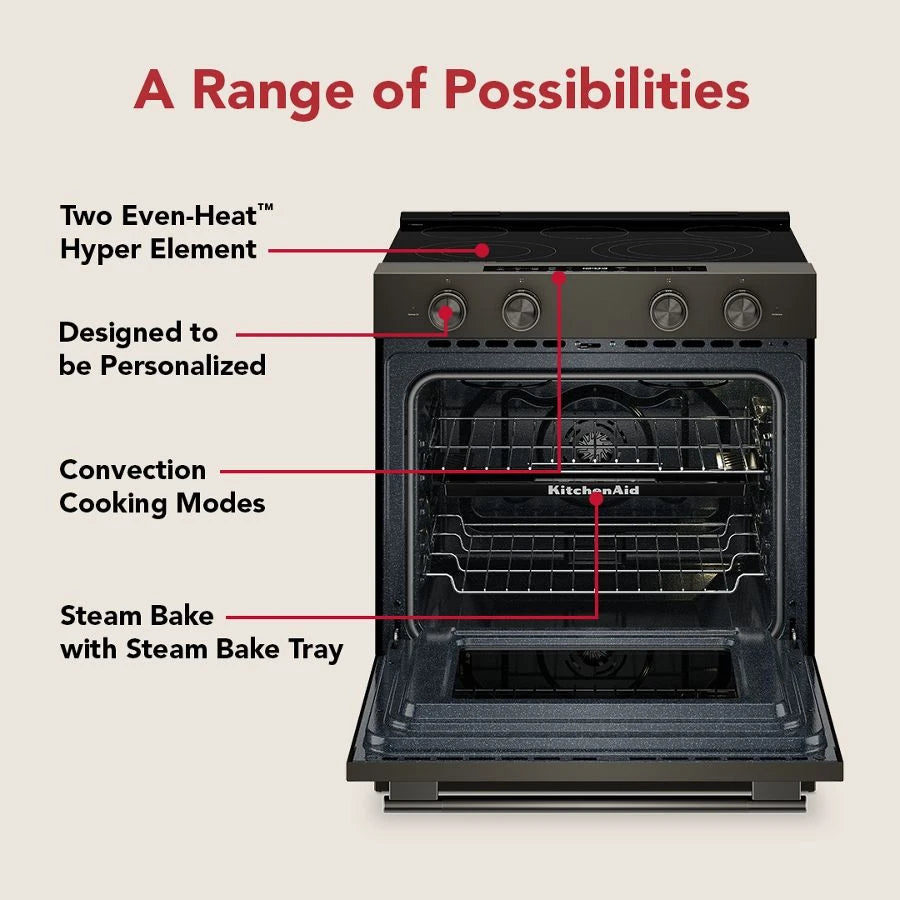 30" 5-Element Electric Slide-In Convection Range - (KSES530SBE)