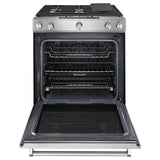 30-Inch 5 Burner Gas Convection Slide-In Range with Baking Drawer - (KSGB900ESS) - KITCHENAID