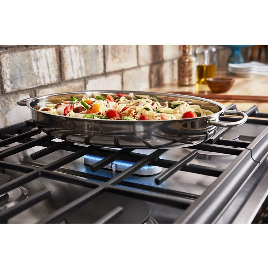30-Inch 5 Burner Gas Convection Slide-In Range with Baking Drawer - (KSGB900ESS) - KITCHENAID