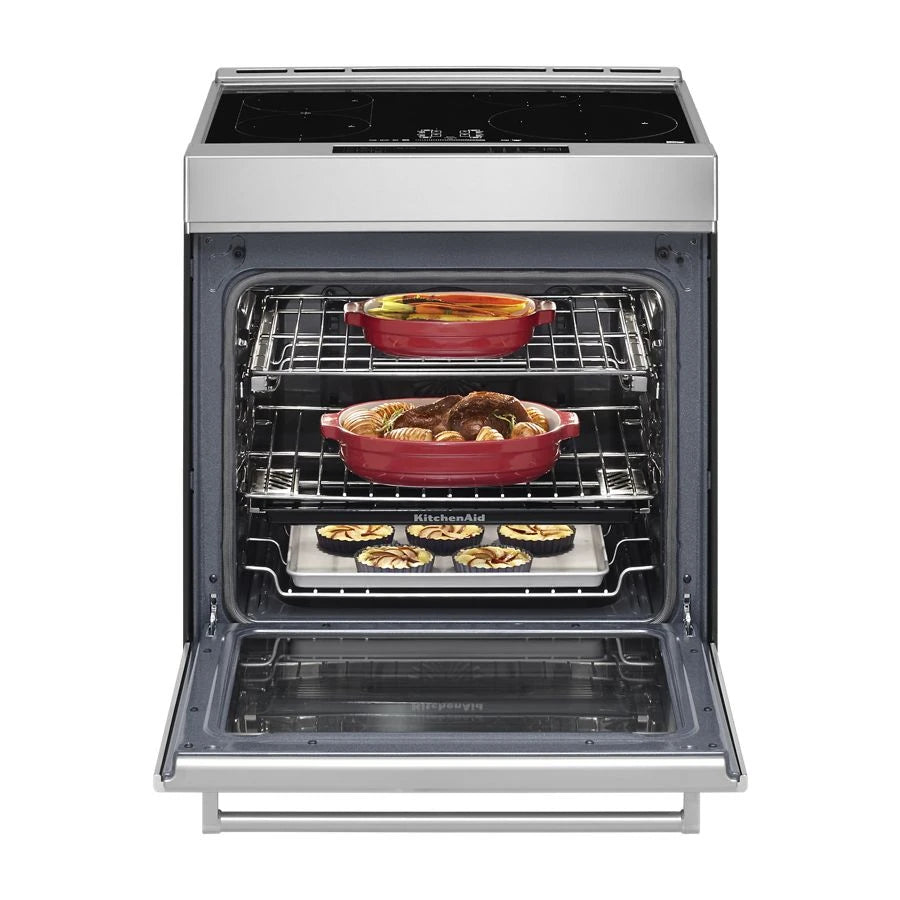 30-Inch 4-Element Induction Slide-In Convection Range with Air Fry - (KSIS730PSS) - KITCHENAID