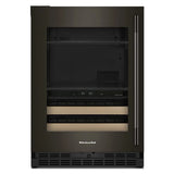 24" Beverage Center with Glass Door and Wood-Front Racks - (KUBL524SBE)