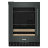 24" Beverage Center with Glass Door and Wood-Front Racks - (KUBL524SJP)