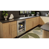 24" Beverage Center with Glass Door and Wood-Front Racks - (KUBL524SPS)