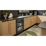 24" Beverage Center with Glass Door and Wood-Front Racks - (KUBR524SBE)