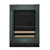 24" Beverage Center with Glass Door and Wood-Front Racks - (KUBR524SJP)