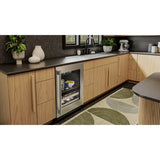 24" Beverage Center with Glass Door and Metal-Front Racks - (KUBR524SSB)