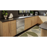 24" Stainless Steel Undercounter Double-Drawer Refrigerator/Freezer - (KUCT524SSB)