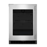 24" Undercounter Refrigerator with Glass Door - (KURL324SSB)