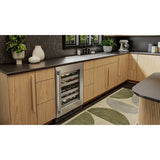 24" Undercounter Wine Cellar with Full-Extension Metal-Front Racks - (KUWR324SSB)