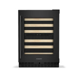 24" Undercounter Wine Cellar with Full-Extension Wood-Front Racks - (KUWR524SBE)