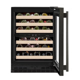 24" Undercounter Wine Cellar with Full-Extension Wood-Front Racks - (KUWR524SBE)