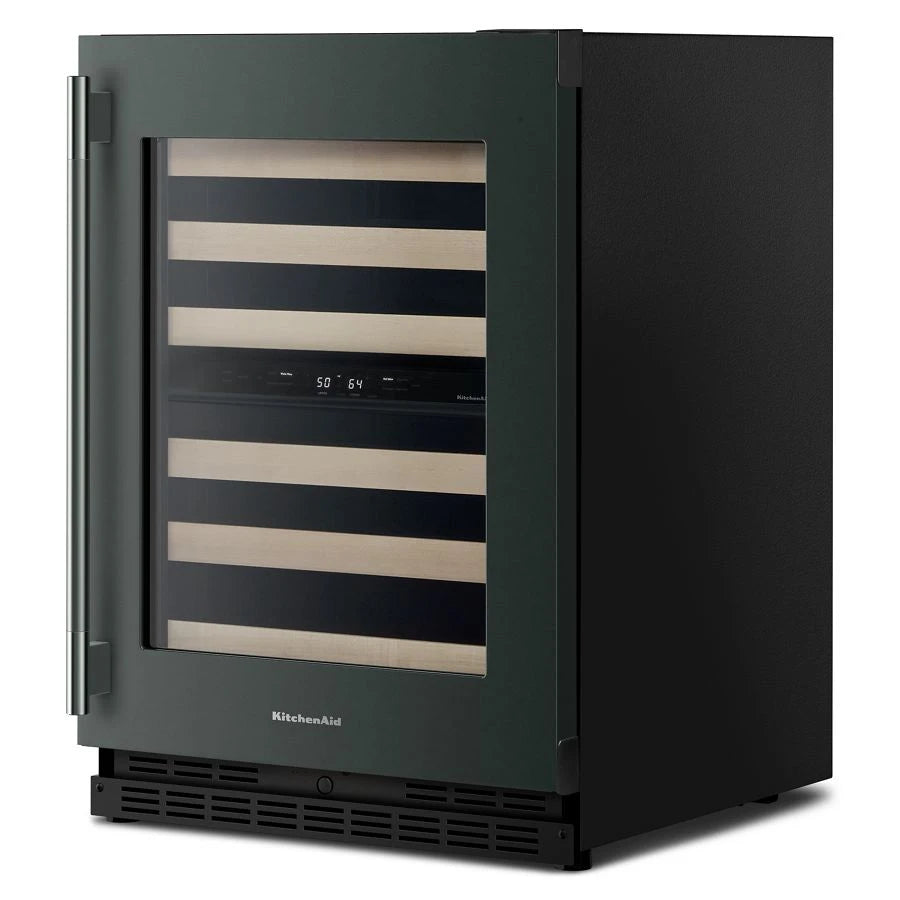 24" Undercounter Wine Cellar with Full-Extension Wood-Front Racks - (KUWR524SJP)