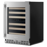 24" Undercounter Wine Cellar with Full-Extension Wood-Front Racks - (KUWR524SPS)