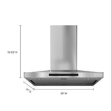 36" Island-Mount, 3-Speed Canopy Hood - (KVIB606DSS) - KITCHENAID