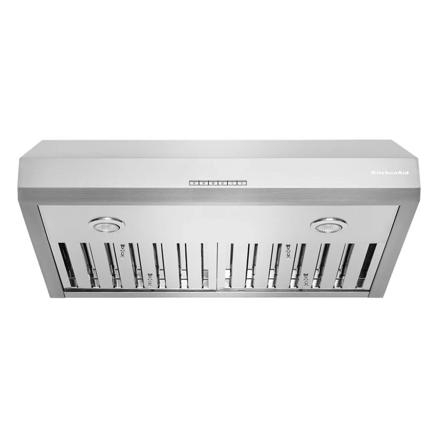 30" 585 CFM Motor Class Commercial-Style Under-Cabinet Range Hood System - (KVUC600KSS) - KITCHENAID