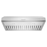 36" 585 CFM Motor Class Commercial-Style Under-Cabinet Range Hood System - (KVUC606KSS) - KITCHENAID