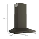 KitchenAid® 30-inch Wall-Mount, 4-Speed Canopy Hood - (KVWC730SBE)