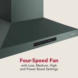 KitchenAid® 30-inch Wall-Mount, 4-Speed Canopy Hood - (KVWC730SJP)