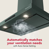 KitchenAid® 30-inch Wall-Mount, 4-Speed Canopy Hood - (KVWC730SJP)