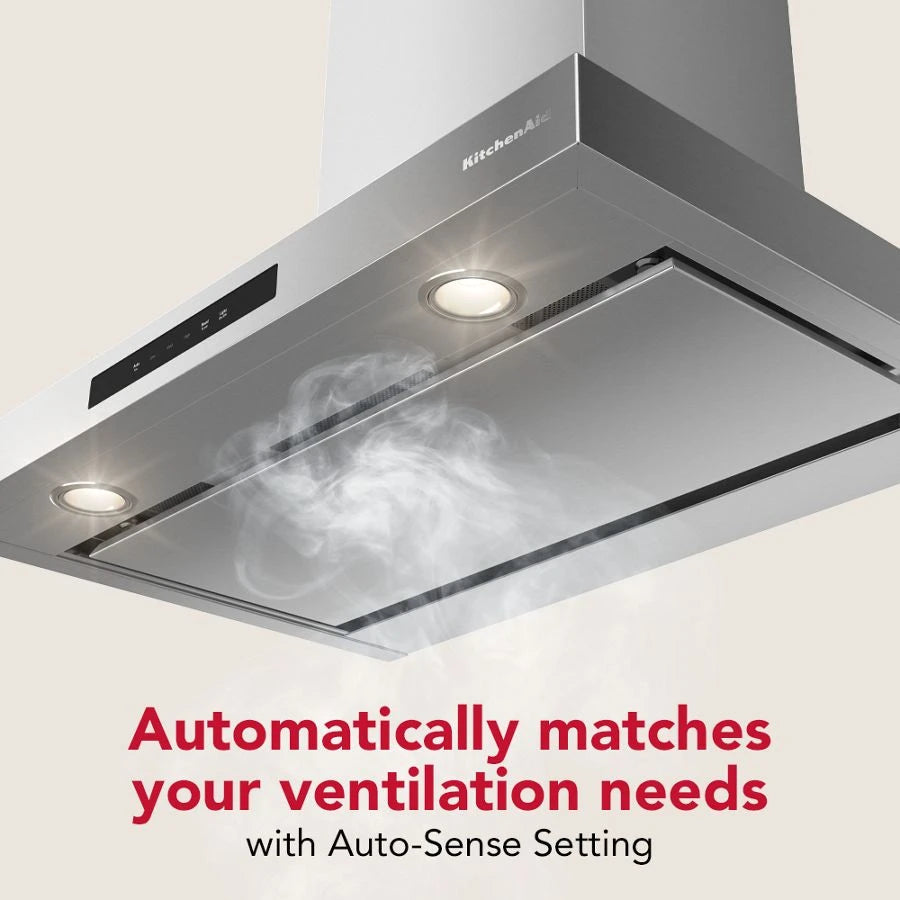 KitchenAid® 30-inch Wall-Mount, 4-Speed Canopy Hood - (KVWC730SSS)