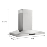 KitchenAid® 30-inch Wall-Mount, 4-Speed Canopy Hood - (KVWC730SSS)