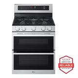 LG LDGL6924Y gas double oven range front view