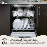 24" Top Control Dishwasher, FlushFit, 1-Hour Wash & Dry, QuadWash Pro, Pocket Handle - (LDNPM545D)