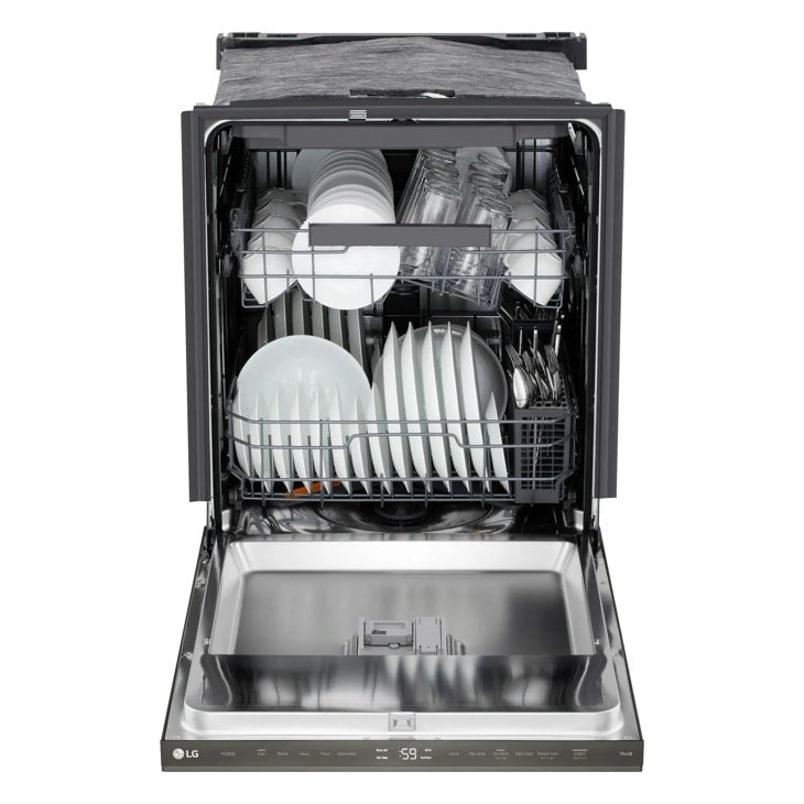 24" Top Control Dishwasher, FlushFit, 1-Hour Wash & Dry, QuadWash Pro, Pocket Handle - (LDNPM545D)