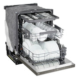 24" Top Control Dishwasher, FlushFit, 1-Hour Wash & Dry, QuadWash Pro, Pocket Handle - (LDNPM545D)