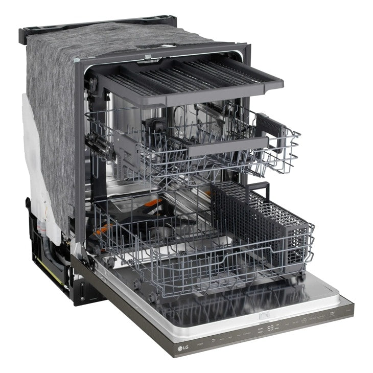 24" Top Control Dishwasher, FlushFit, 1-Hour Wash & Dry, QuadWash Pro, Pocket Handle - (LDNPM545D)