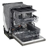 24" Top Control Dishwasher, FlushFit, 1-Hour Wash & Dry, QuadWash Pro, Pocket Handle - (LDNPM545D)