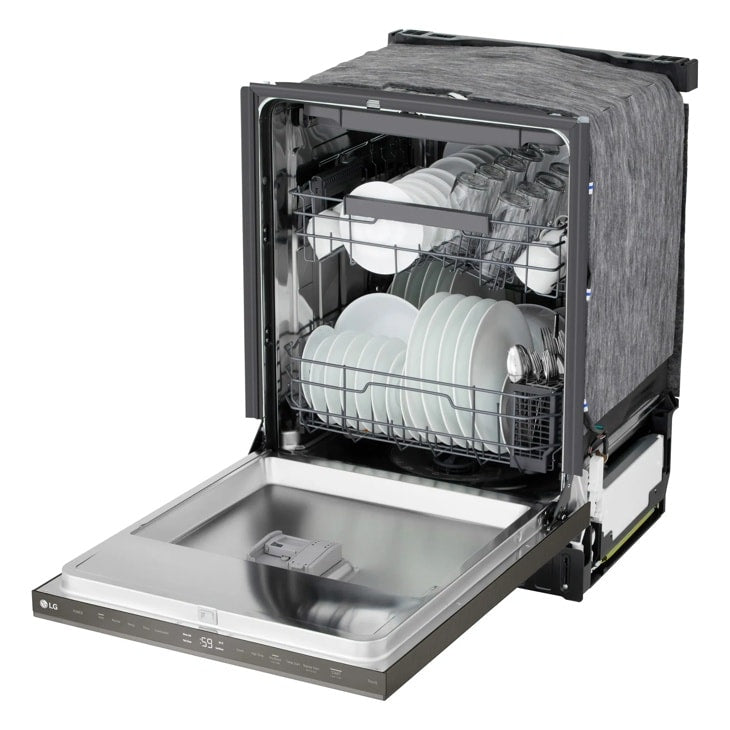 24" Top Control Dishwasher, FlushFit, 1-Hour Wash & Dry, QuadWash Pro, Pocket Handle - (LDNPM545D)