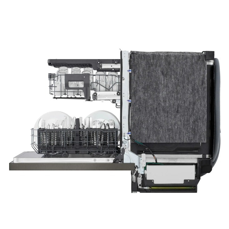 24" Top Control Dishwasher, FlushFit, 1-Hour Wash & Dry, QuadWash Pro, Pocket Handle - (LDNPM545D)
