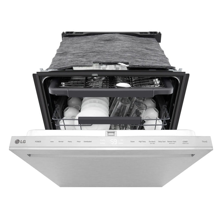 24" Top Control Dishwasher, FlushFit, 1-Hour Wash & Dry, QuadWash Pro, Pocket Handle - (LDNPM545S)
