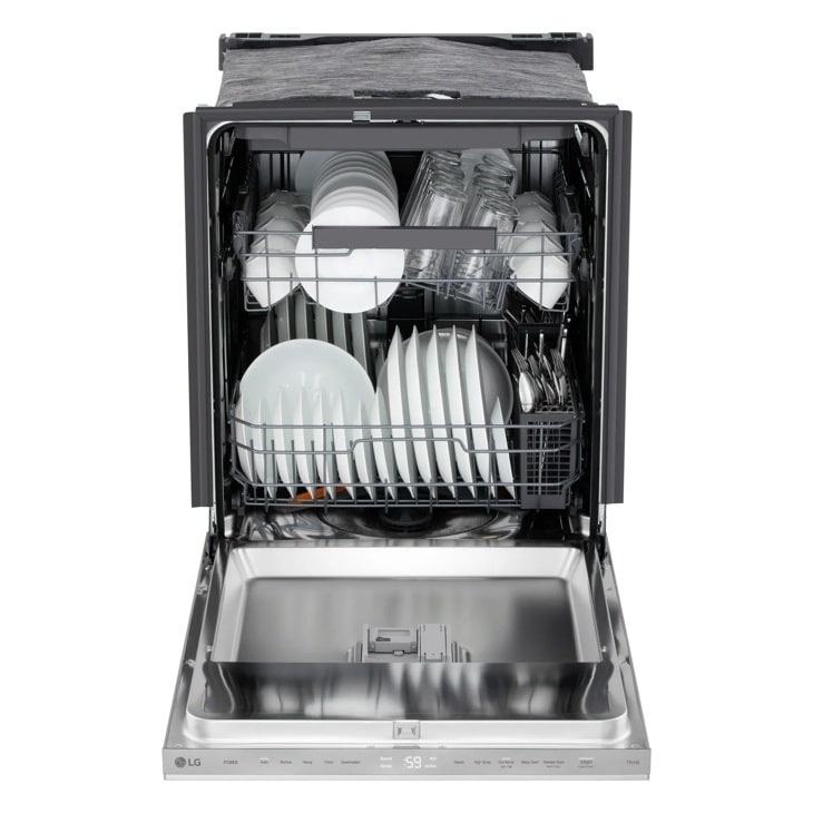 24" Top Control Dishwasher, FlushFit, 1-Hour Wash & Dry, QuadWash Pro, Pocket Handle - (LDNPM545S)