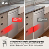 24" Top Control Dishwasher, FlushFit, 1-Hour Wash & Dry, QuadWash Pro, Pocket Handle - (LDNPM545S)