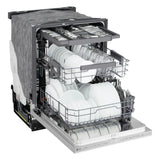 24" Top Control Dishwasher, FlushFit, 1-Hour Wash & Dry, QuadWash Pro, Pocket Handle - (LDNPM545S)