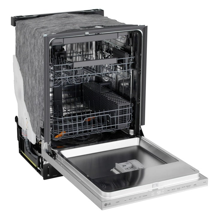 24" Top Control Dishwasher, FlushFit, 1-Hour Wash & Dry, QuadWash Pro, Pocket Handle - (LDNPM545S)