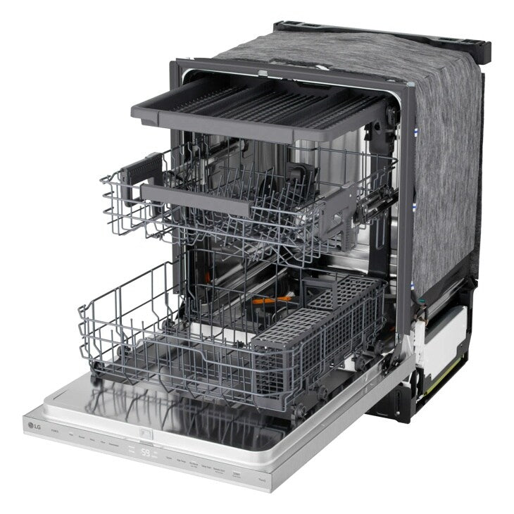 24" Top Control Dishwasher, FlushFit, 1-Hour Wash & Dry, QuadWash Pro, Pocket Handle - (LDNPM545S)