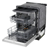 24" Top Control Dishwasher, FlushFit, 1-Hour Wash & Dry, QuadWash Pro, Pocket Handle - (LDNPM545S)