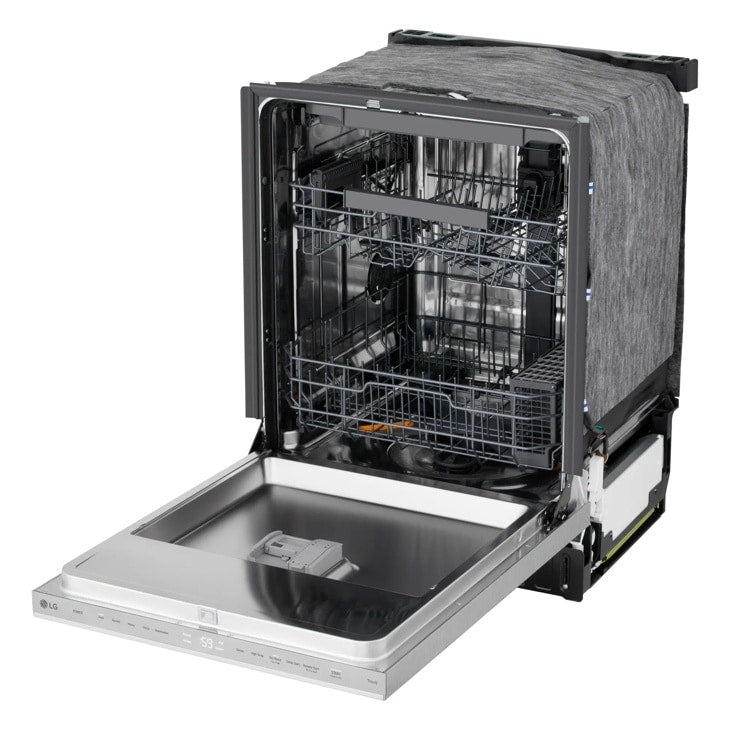 24" Top Control Dishwasher, FlushFit, 1-Hour Wash & Dry, QuadWash Pro, Pocket Handle - (LDNPM545S)