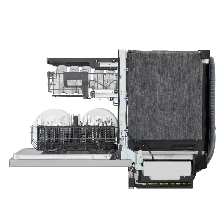 24" Top Control Dishwasher, FlushFit, 1-Hour Wash & Dry, QuadWash Pro, Pocket Handle - (LDNPM545S)