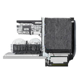 24" Top Control Dishwasher, FlushFit, 1-Hour Wash & Dry, QuadWash Pro, Pocket Handle - (LDNPM545S)