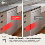 24" Top Control Dishwasher, FlushFit, 1-Hour Wash & Dry, QuadWash Pro, Towel Bar Handle - (LDNTM545D)