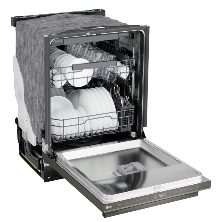 24" Top Control Dishwasher, FlushFit, 1-Hour Wash & Dry, QuadWash Pro, Towel Bar Handle - (LDNTM545D)