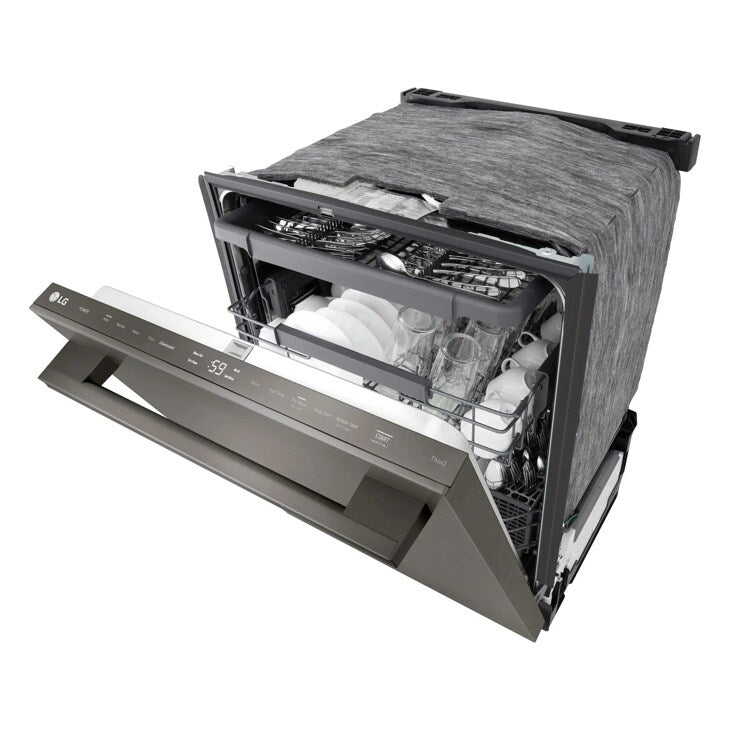 24" Top Control Dishwasher, FlushFit, 1-Hour Wash & Dry, QuadWash Pro, Towel Bar Handle - (LDNTM545D)