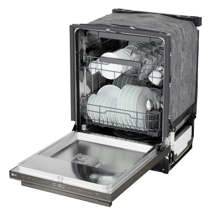 24" Top Control Dishwasher, FlushFit, 1-Hour Wash & Dry, QuadWash Pro, Towel Bar Handle - (LDNTM545D)