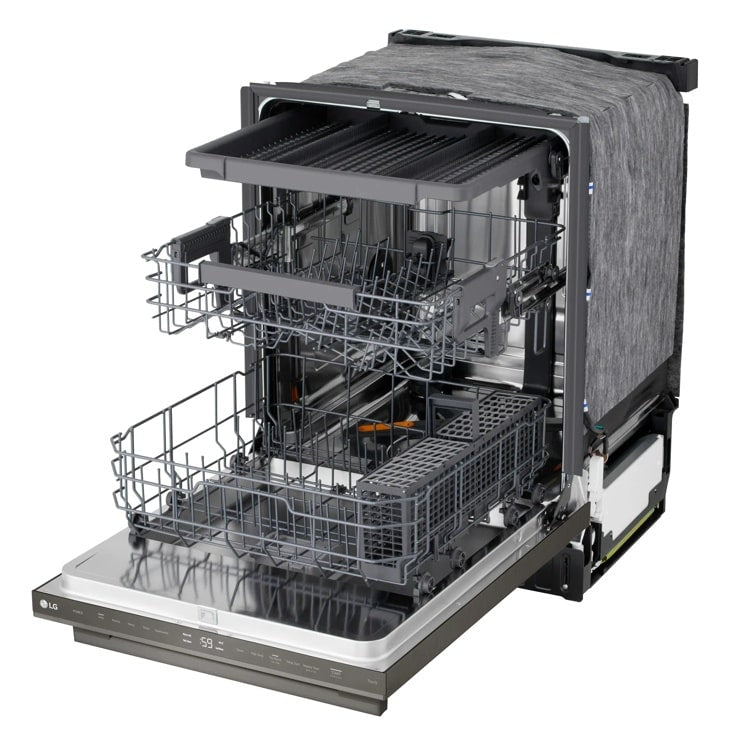 24" Top Control Dishwasher, FlushFit, 1-Hour Wash & Dry, QuadWash Pro, Towel Bar Handle - (LDNTM545D)