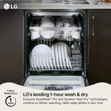 Smart FlushFit™ Top Control Dishwasher with 1-Hour Wash & Dry, QuadWash® Pro, and Dynamic Heat Dry™ w/AutoVent Dry™ - (LDNTM545S)