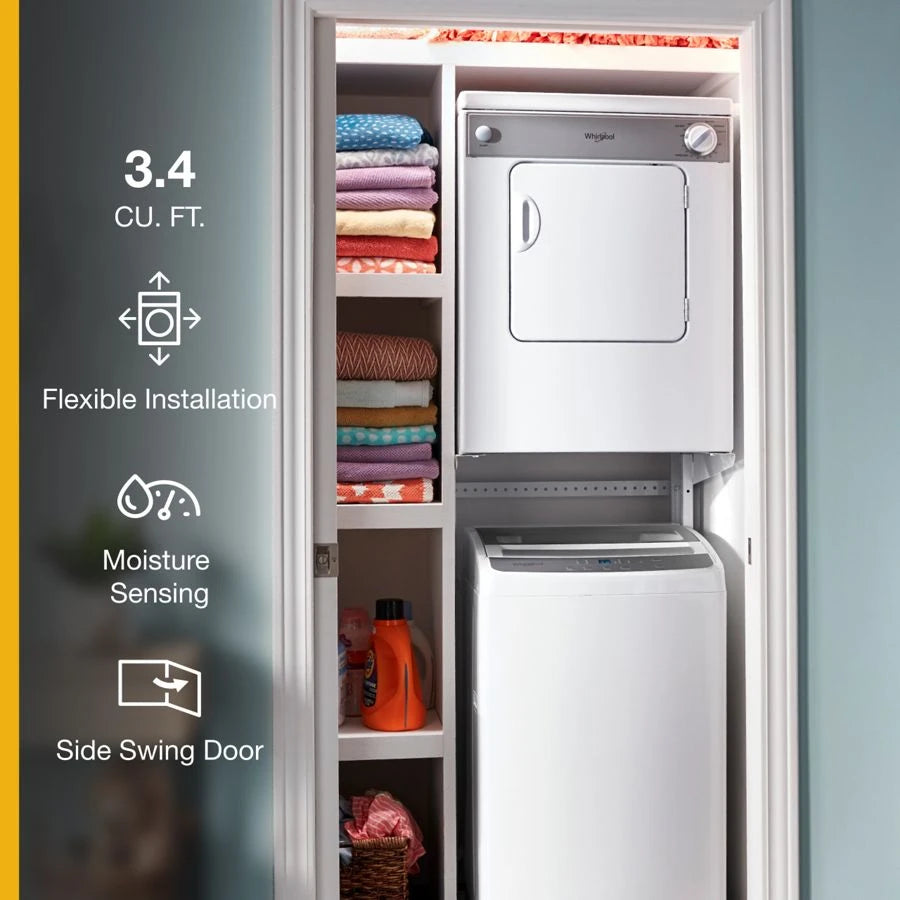 3.4 cu. ft. Compact Front Load Dryer with Flexible Installation - (LDR3822PQ)